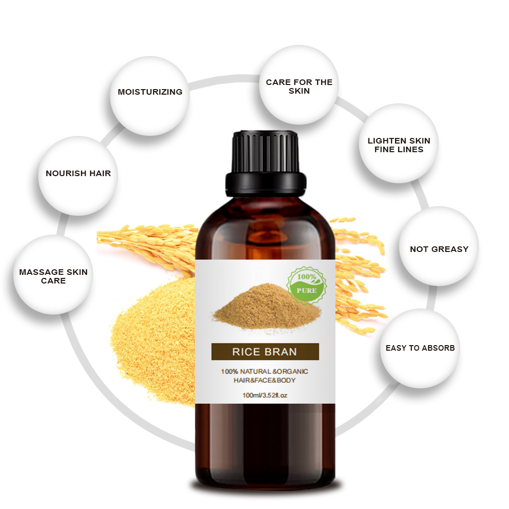 Moisturize Rice Bran Oil Cold Pressed Essential Oil