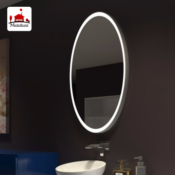 Bronze Chrome Swivel Bathroom Mirror with Black Framed Oval Brushed Nickel Antique Decor