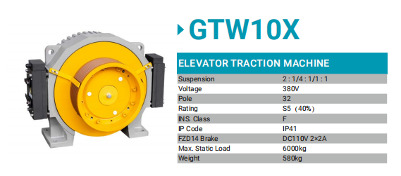 elevator traction machine