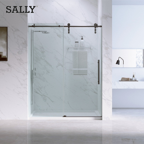 Sally Matt Black Semi-cadre de 8 à 10 mm Porte de douche coulissante