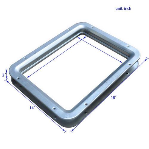 Panneaux de vision carrée en acier doux pour les portes du feu