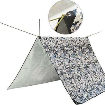 Reusable Heat Reflective Non-Woven Camping Survival Emergency Blanket