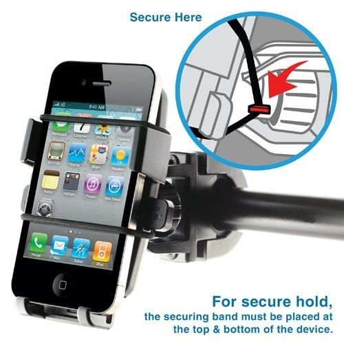 Flexible Smartphone Universal Bike Mount Holder 360 Rotatable With Secure Band