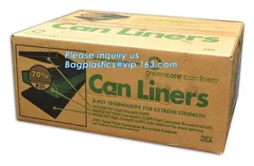 Plastic Garbage Bags/Trash Bags/Bin Liners, Disposable Trash Wastebasket Bags Can Liners for Office,Home Waste Bin, Bathroom, Ki