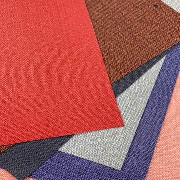 Linen tenun Tekstur Kulit Upholstery sintetik untuk Sofa