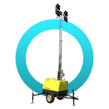 طي كهربائي صاري 5M Mobile Industrial Light Tower 6KW
