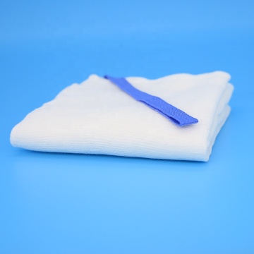 45x45cm-4ply prewashed blue loop gauze abdominal sponge