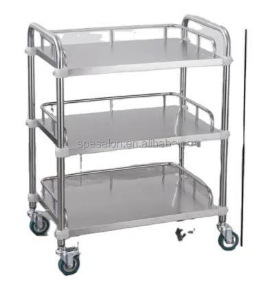Stainless Steel Medical Treatment Trolley Hospital Nurse Medical Equipment Cart Hospital Trolley