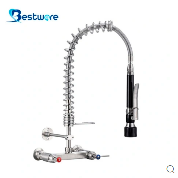 Kitchen Stainless Steel Wall Mount Faucet