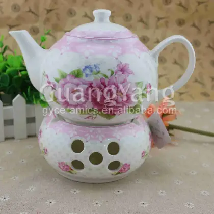 Customized Logo Pottery Enamel Teapot