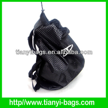 Quanlity drawstring Ball Bag backpack with PU bottom