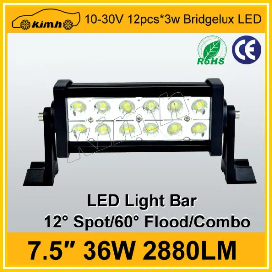 Car accessory waterproof 2880LM 36w led work light bar