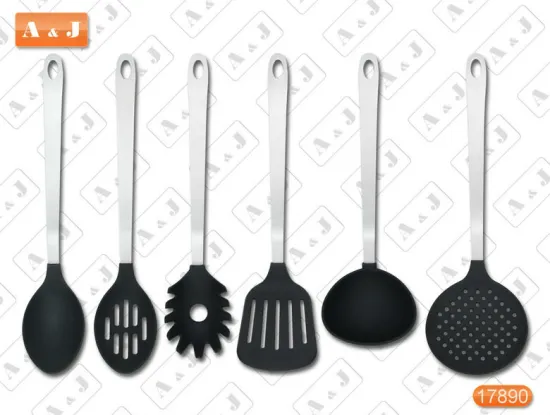 Nylon Kitchen Tools with Stainless Steel Handle