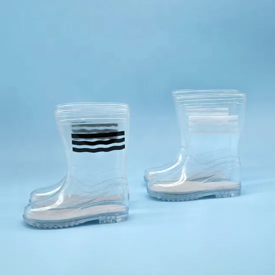 Hot Sale Anti-slip Waterproof PVC Transparent Rain Boots for Children