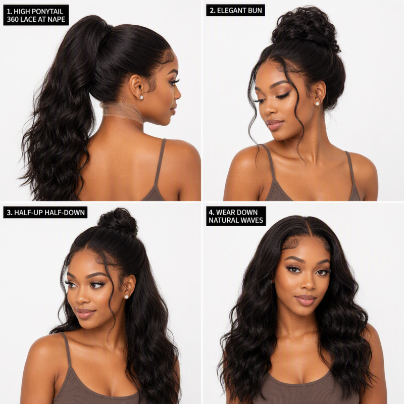 360 Lace Frontal Wig Human Hair