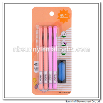 gel pen with eraser