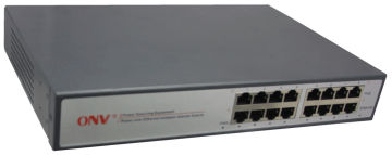 48v Gigabit Poe Power Injector With 8 / 10 / 100 / 1000 Base-t Ethernet Port