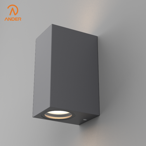 Lâmpada de parede LED retangular dupla fonte de luz GU10