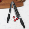 Sawtooth non stick black kitchen knife set