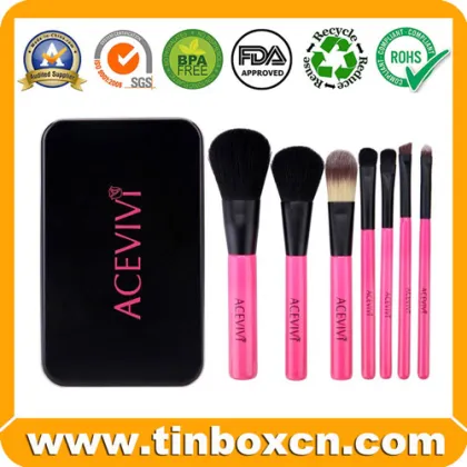 Rectangular Cosmetics Tin Box for Makeup Metal Tin