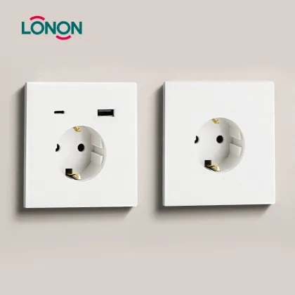 European Wall Outlet Sockets: German Standard Electrical USB Socket