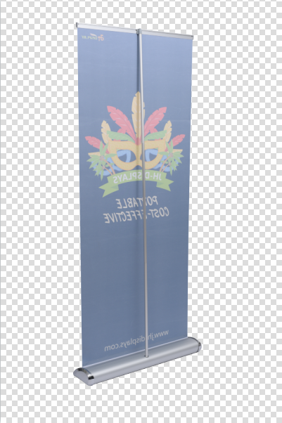 Deluxe à large base rétractable Roll Up Banner Stand