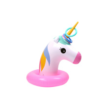 Pool Play Game Set Inflatable Unicorn Ring Toss