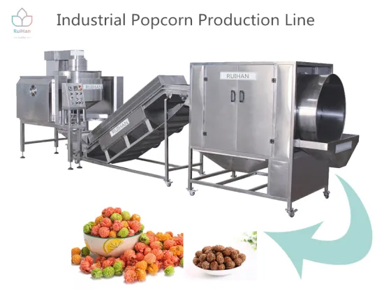 Automatic industrial popcorn machine