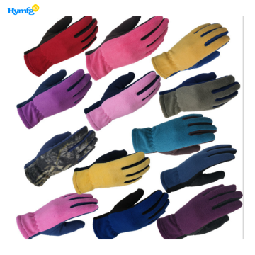 Colorful Sprots Fleece Warm Gloves for Winter