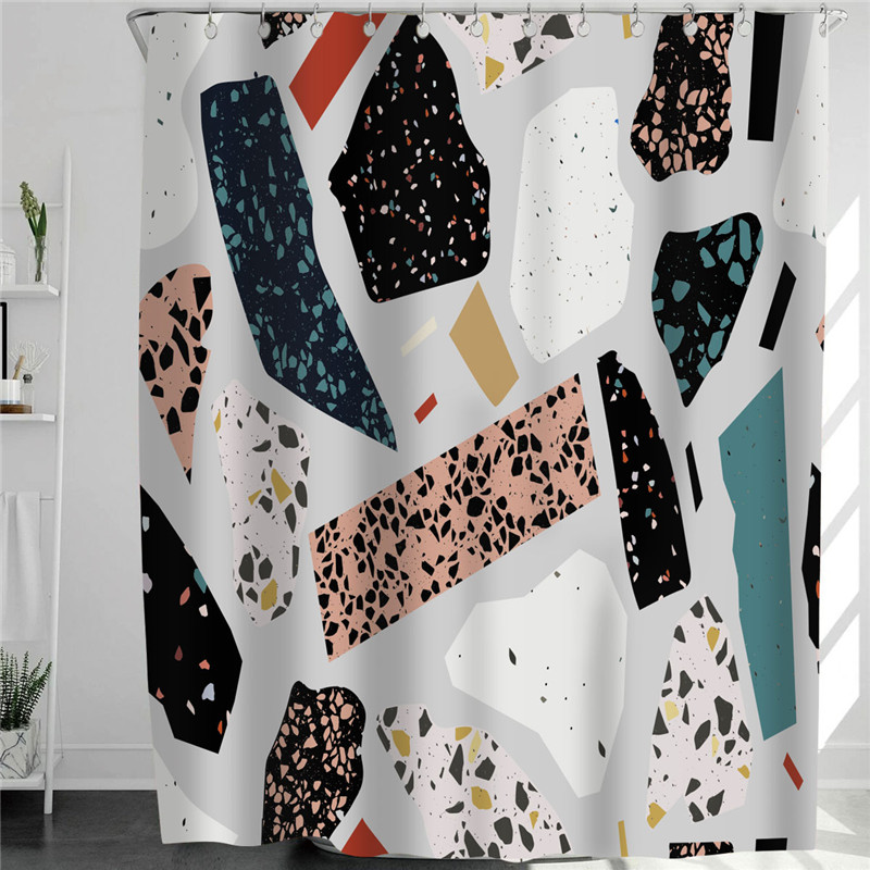 Abstract Art Printed Bathroom Shower Curtain Modern Fashion Design Bath Room Bathtub Blackout Screen Home Decor douchegordijn 3d