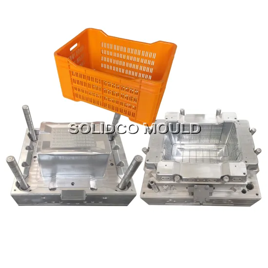 Plastic Transport Crate Mould, Vegetables Fruit Basket Mold