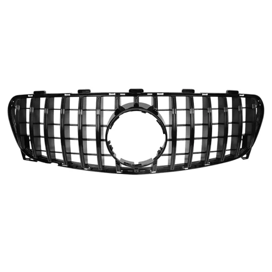 ABS Black No Camera GT Style Front Grill Bumper Grille for GLA Class X156 2017-2019