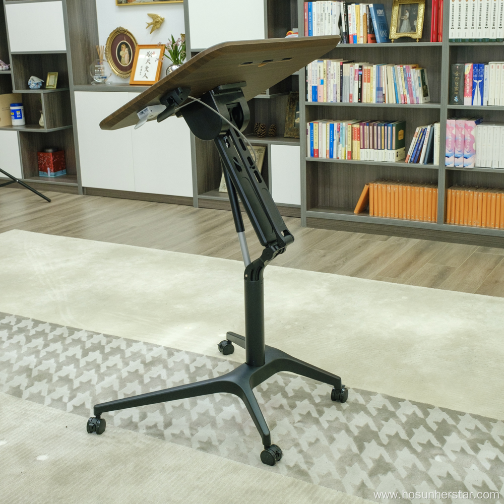 Intelligent pneumatic podium table