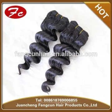 5A grade virgin Brazilian machine human hair weft Deep wave