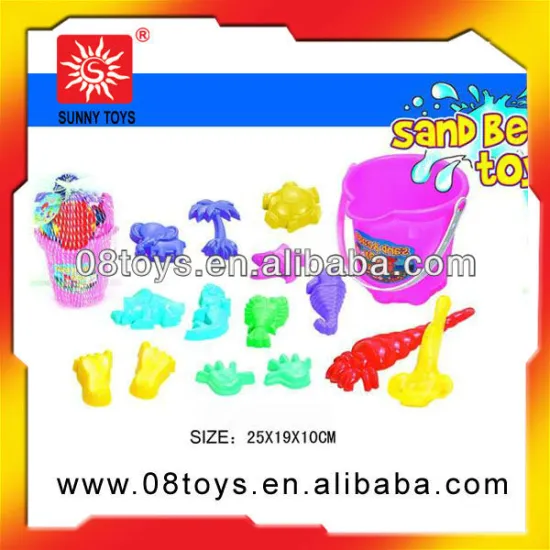 Plastic sand beach bucket toy