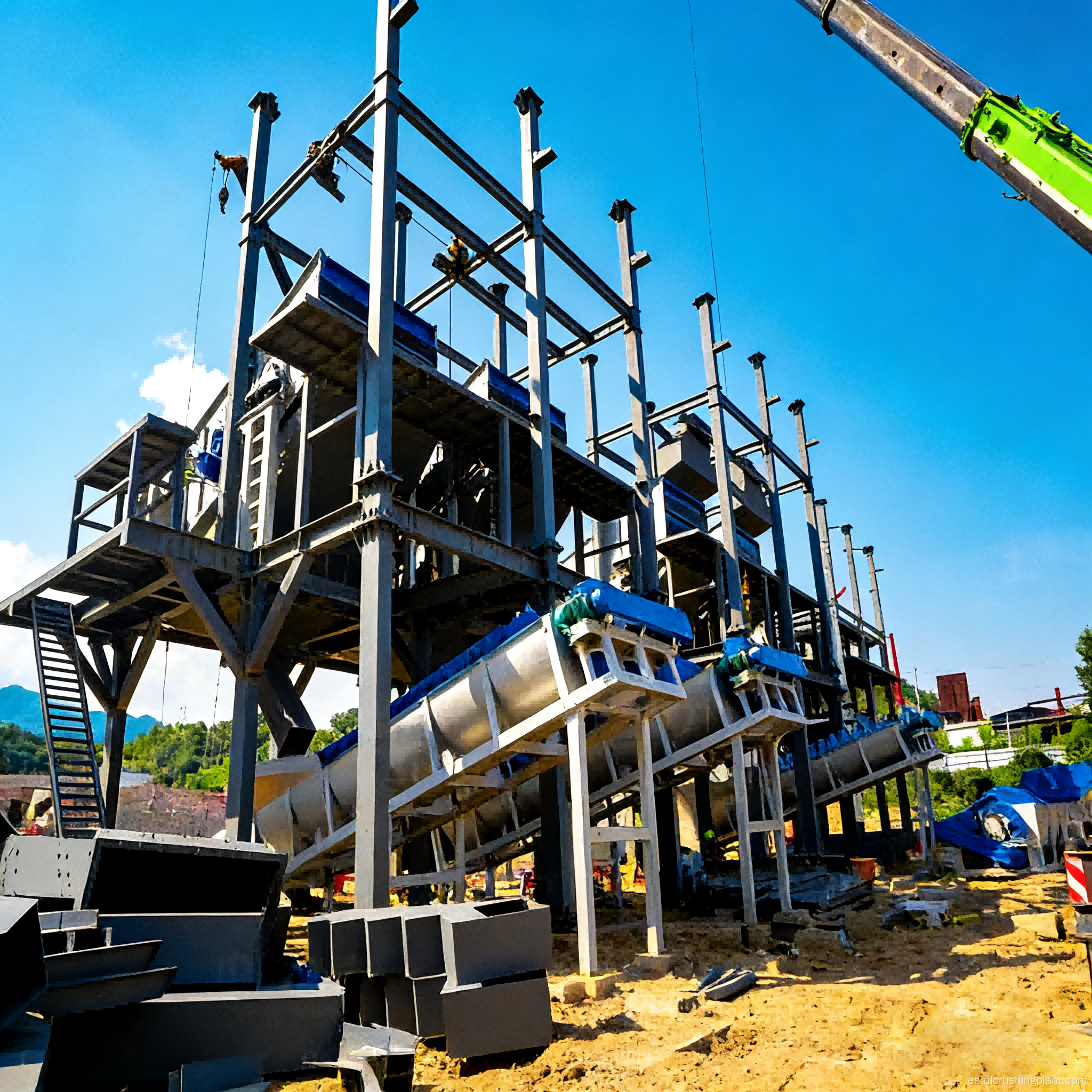 Expertos en soluciones integrales de líneas de trituración de áridos procedentes de residuos de construcción, incluido el guijarro de granito