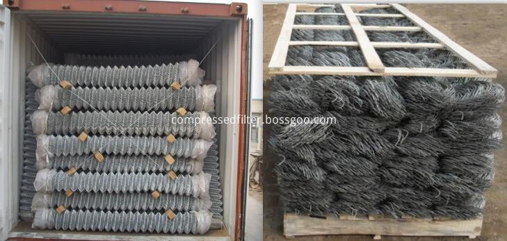 chain link mesh loading