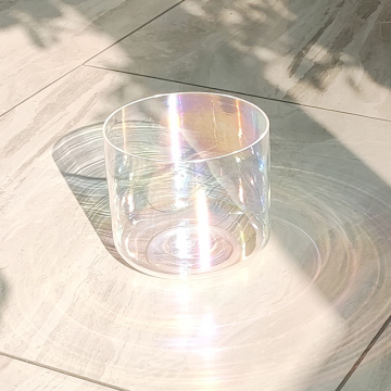 Pure Clear Cosmic Quartz Crystal Singing Bowl