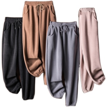 Damen Micro Fleece knöchelgebundene Hose