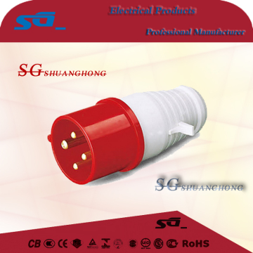 IP44 Standard Grounding and Industrial Application 3p+E Industrial Plug
