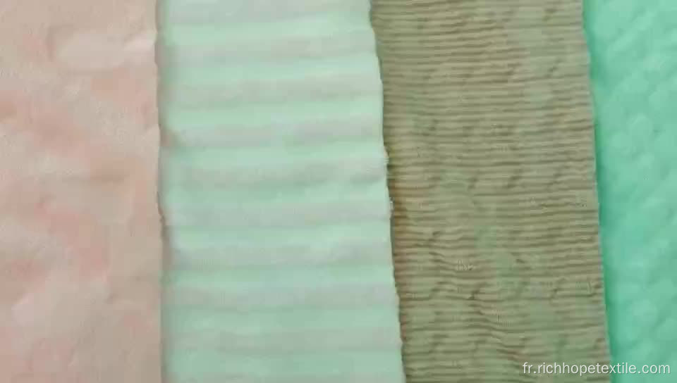 Tissu de flanelle de coupe double face 100% polyester