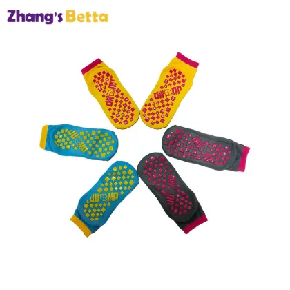 Customized Betta Anti-Slip Sports Trampoline Jump Grip Park Socks