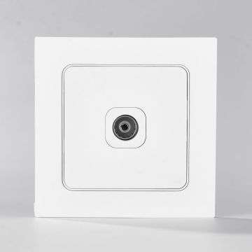Pannello PC bianco EU TV/FM/2*Socket Wall SAT con RJ11 e porta dati