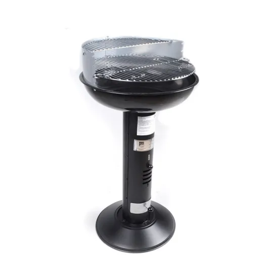 Vertical Enamel-Coated Windshield BBQ Grill for Outdoor Barbecue Cooking