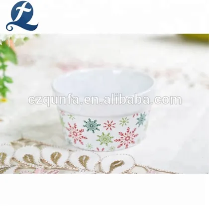 Custom Printing Ceramics Food Ramekin Ceramic Cake Cup