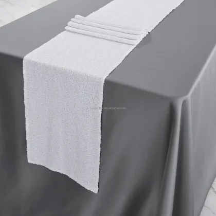 2022 New Design Polyester Wedding Sequin Table Runners