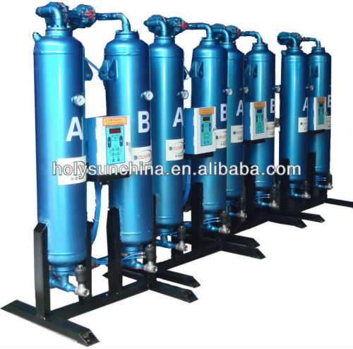 Heatless regeneration compressed air dryer