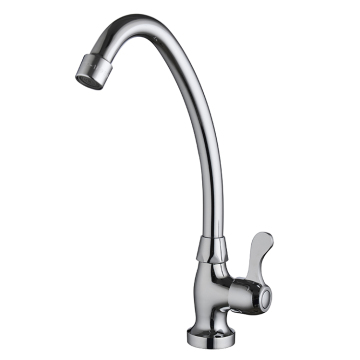 Basino senza piombo Swan Neck Unile cucina in ottone singolo