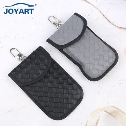 Stylish Leather RFID Blocking Car Key Pouch