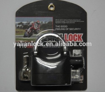 Top security padlock alarm function